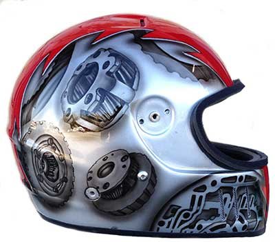 Bell race helmet