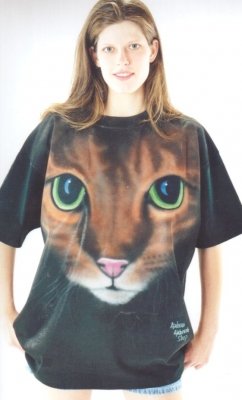 cat airbrush t shirt