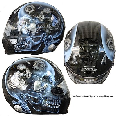 sparco helmet skull design 3