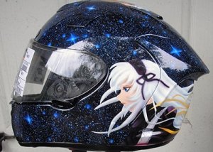 motorcycle helmet anime design