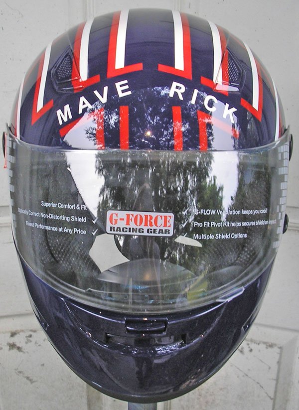 Motorcycle Helmet Maverick Design • Airbrush Gallery