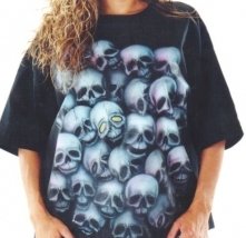 skull airbrush t shirt
