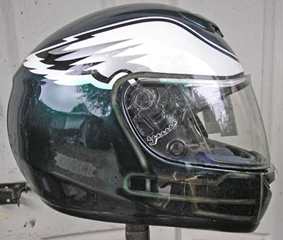 Eagles motorcycle helmet design