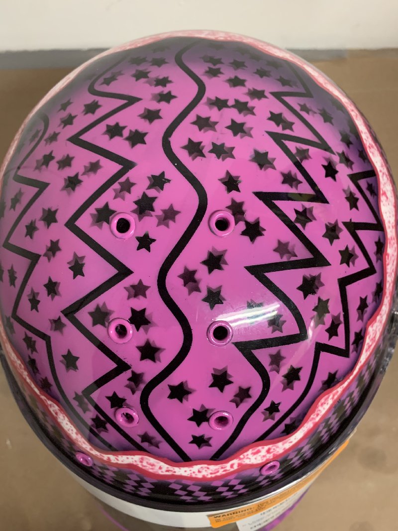 pink helmet
